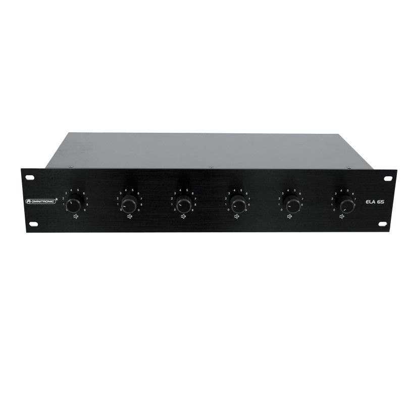 OMNITRONIC PA 6-Zone Stereo Vol-Cont45W bk - 1