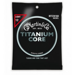 MARTIN MTCN160sls12cdz Titanium Core  - struny do git. akustycznej