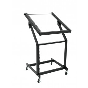 OMNITRONIC Rack Stand 12U/10U adjustable on Wheels - 1