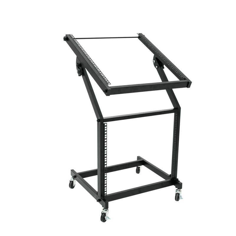 OMNITRONIC Rack Stand 12U/10U adjustable on Wheels - 1