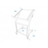OMNITRONIC Rack Stand 12U/10U adjustable on Wheels - 5
