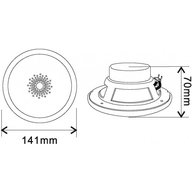 OMNITRONIC WF-4 Flush-Mount Speaker - 5