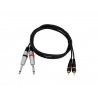 OMNITRONIC Adaptercable 2xJack/2xRCA 1.5m bk - 2
