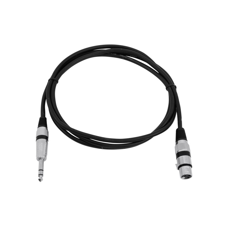 OMNITRONIC Adaptercable XLR(F)/Jack stereo 2m bk - 2