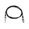 OMNITRONIC Adaptercable XLR(F)/Jack stereo 2m bk - 2
