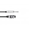 OMNITRONIC Adaptercable XLR(F)/Jack mono 5m bk - 1