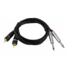 OMNITRONIC Adaptercable 2xJack/2xRCA 6m bk - 2