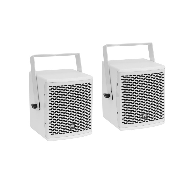 OMNITRONIC Set MOLLY-12A Subwoofer active + 2x MOLLY-6 Top 8 Ohm, white - 4