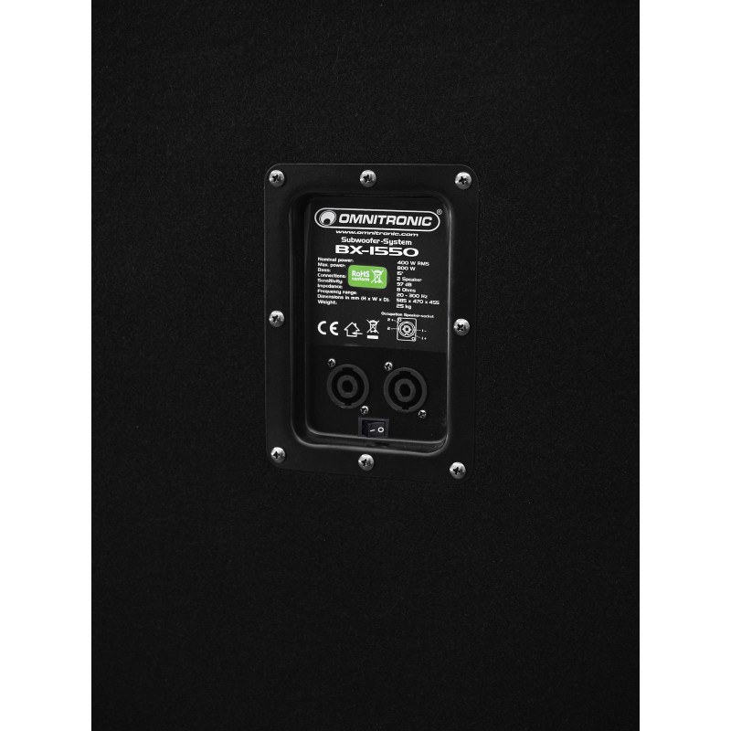 OMNITRONIC BX-1550 Subwoofer 800W - 3