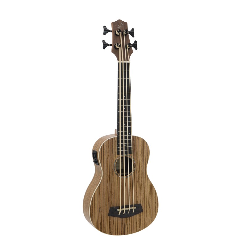 DIMAVERY UK-700 Bass Ukulele, Zebra - 1