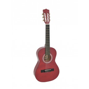 DIMAVERY AC-303 Classical Guitar 1/2, red - 1