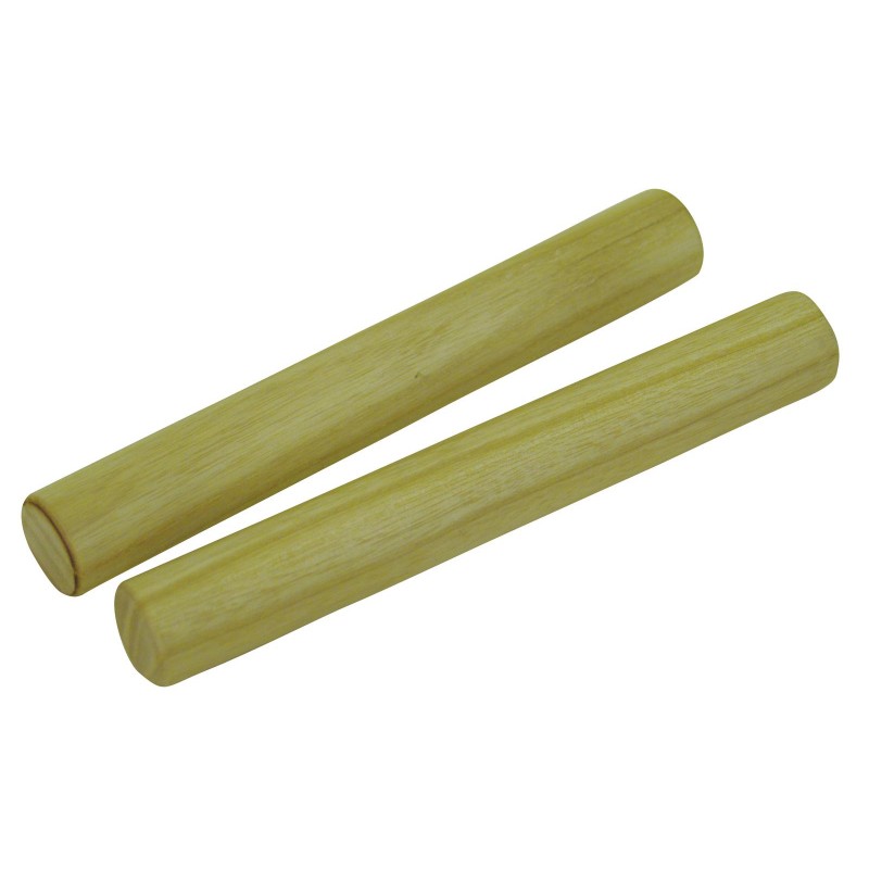 DIMAVERY Hardwood Claves, nature 2x - 1