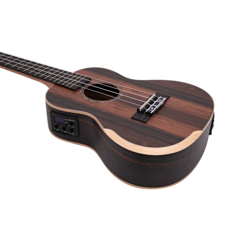 DIMAVERY UK-800 Concert Ukulele, Ebony - 3