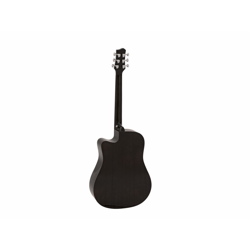 DIMAVERY STW-90 Western Guitar, vintage black - 2