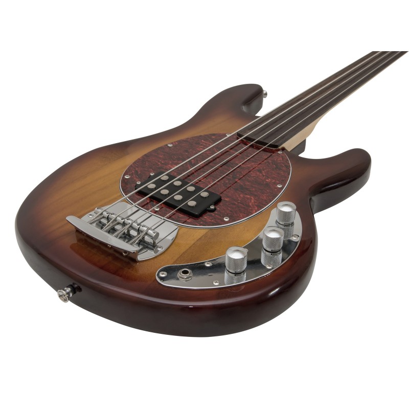 DIMAVERY MM-501 E-Bass, fretless, tobacco - 3