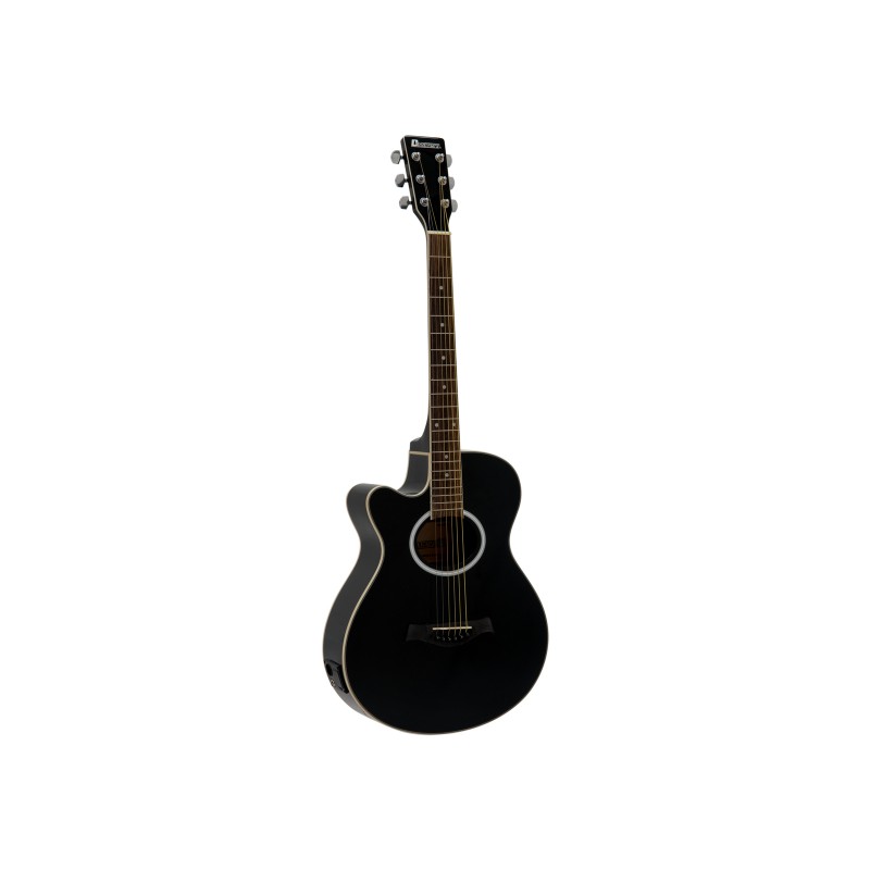 DIMAVERY AW-400 Western guitar LH, black - 1