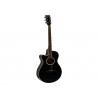 DIMAVERY AW-400 Western guitar LH, black - 1