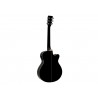 DIMAVERY AW-400 Western guitar LH, black - 2