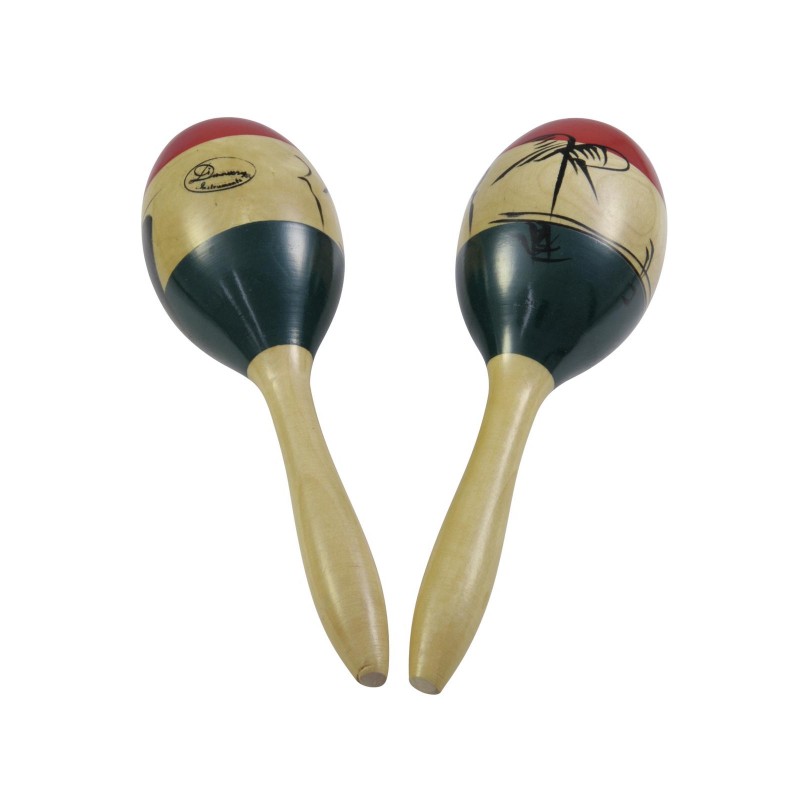 DIMAVERY Maracas Jamaika, wood 2x - 1