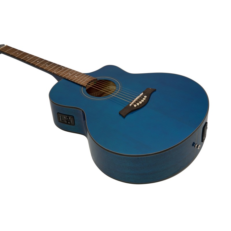 DIMAVERY STW-50 Western Guitar,blau - 3