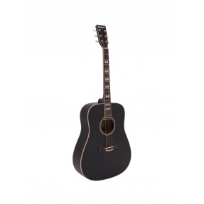 DIMAVERY STW-40 Western guitar, black - 1