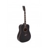 DIMAVERY STW-40 Western guitar, black - 1