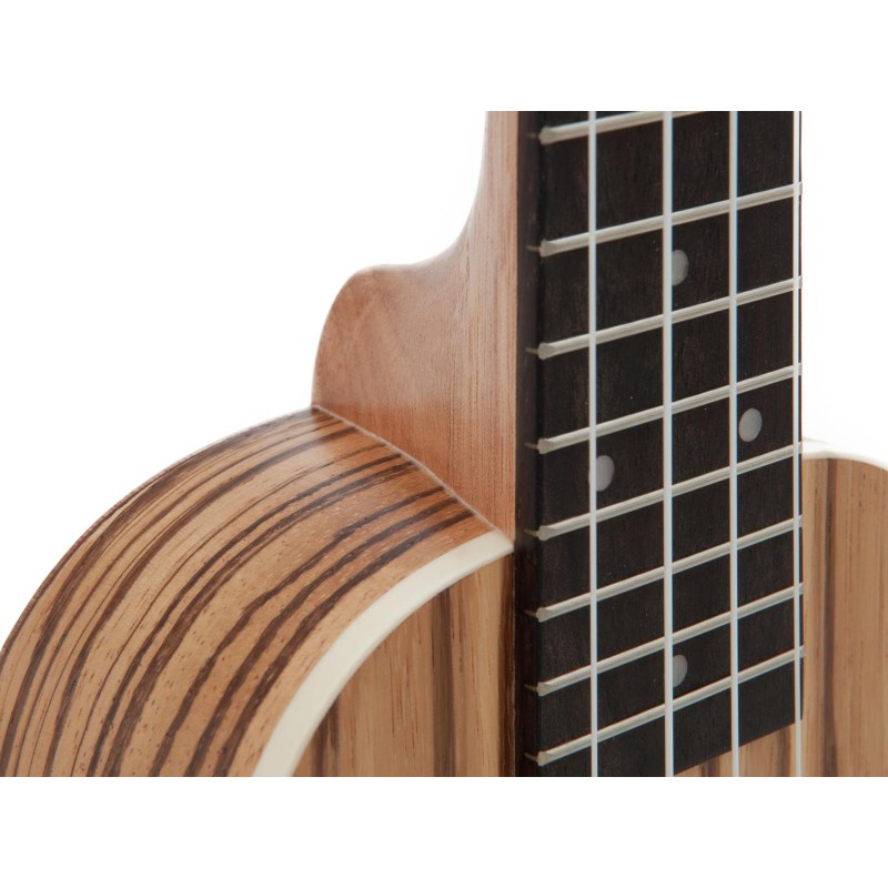 DIMAVERY UK-400 Ukulele soprano "Zebrawood" - 2