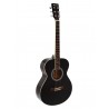 DIMAVERY AW-303 Western guitar black - 1