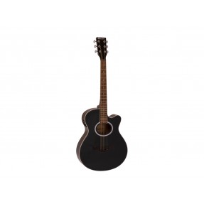 DIMAVERY AW-400 Western guitar, black - 1