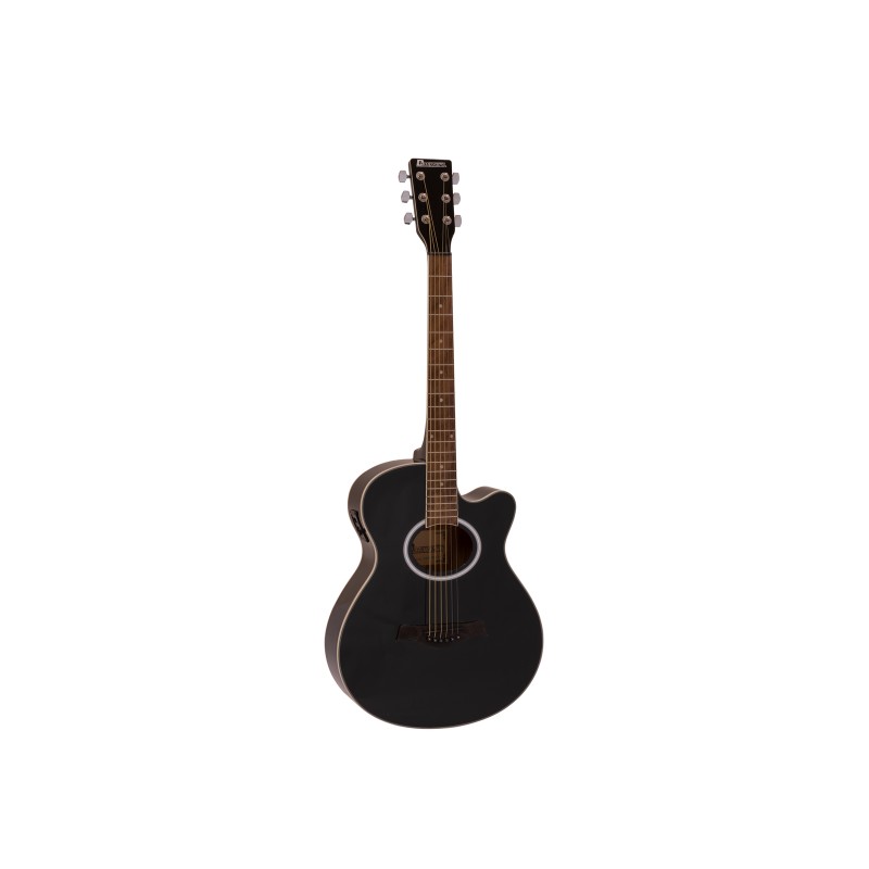DIMAVERY AW-400 Western guitar, black - 1