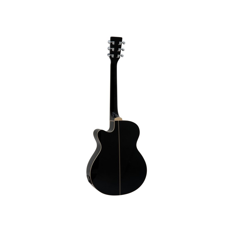 DIMAVERY AW-400 Western guitar, black - 2