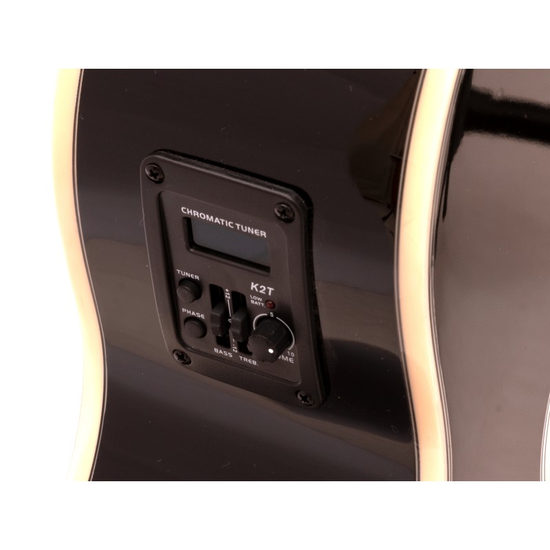 DIMAVERY AW-400 Western guitar, black - 4