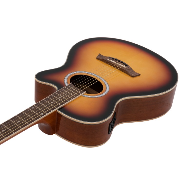 DIMAVERY AW-400 Western guitar, sunburst - 5