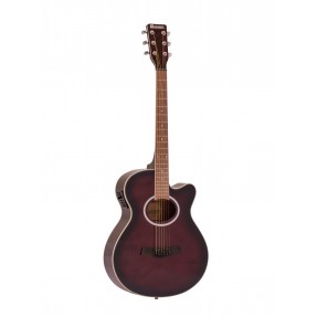 DIMAVERY AW-400 Western guitar, redburst - 1