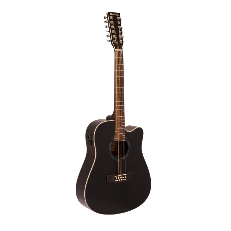 DIMAVERY DR-612 Western guitar 12-string, black - 1
