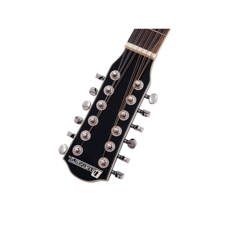 DIMAVERY DR-612 Western guitar 12-string, black - 3