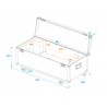 ROADINGER Flightcase 1x LED SL-350/SL-160 with wheels - 5