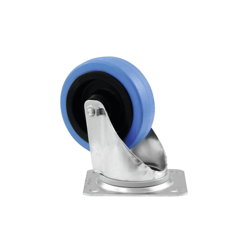 ROADINGER Swivel Castor 100mm BLUE WHEEL light blue - 2