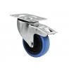 ROADINGER Swivel Castor 100mm BLUE WHEEL with brake - 1