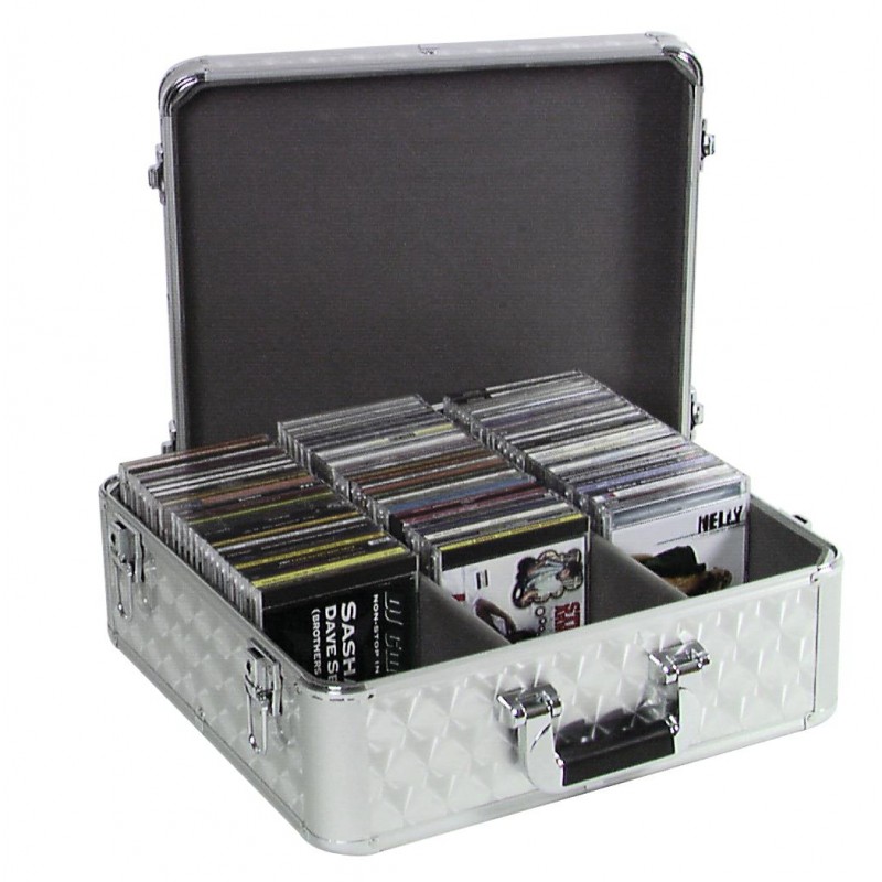 ROADINGER CD Case ALU polished for 100 CDs - 2