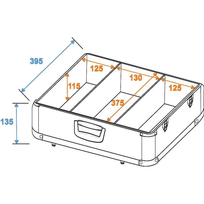 ROADINGER CD Case ALU polished for 100 CDs - 3