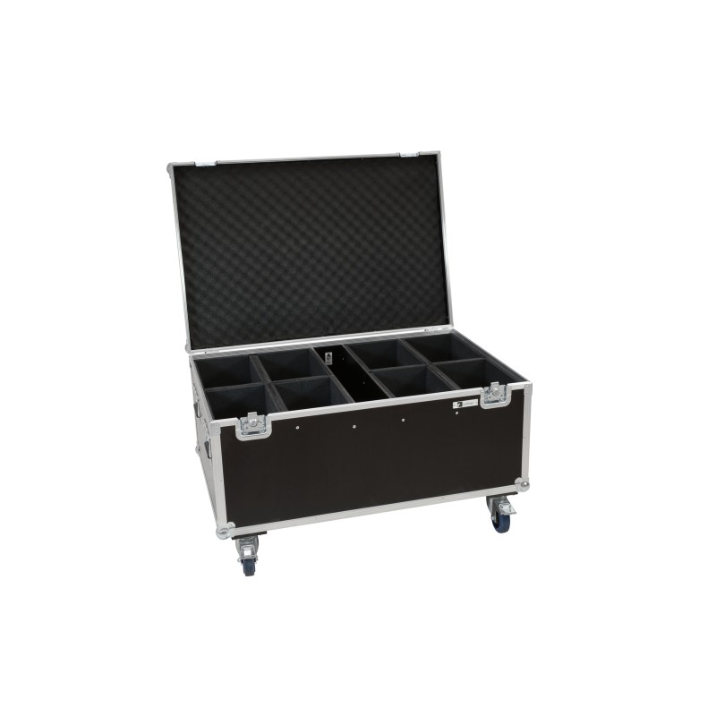 ROADINGER Flightcase 8x LED IP PAR 12x8W QCL/12x9 SQL Spot with wheels - 1