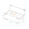 ROADINGER Flightcase 4x LED Umbrella - 5