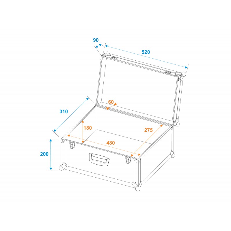 ROADINGER Universal Case  Tour Pro 52x29x32 black - 5