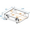 ROADINGER Flightcase 4x CLA-228 - 2