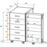 ROADINGER Universal Drawer Case TSF-1 with wheels - 2
