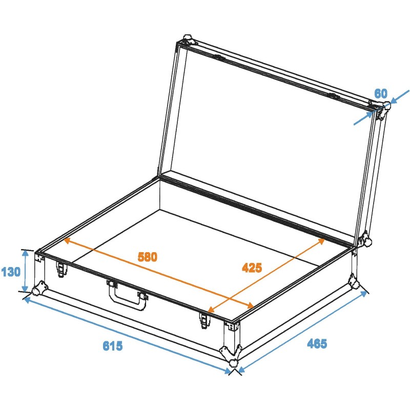 ROADINGER Universal Case FOAM, black, GR-4 black - 2
