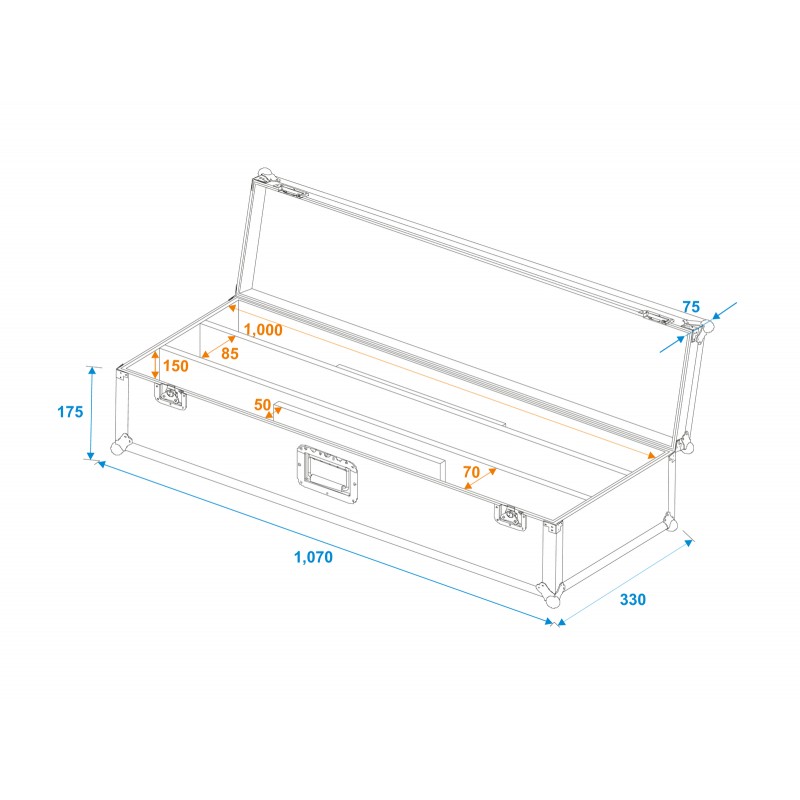 ROADINGER Flightcase 2x LED STP-7 - 5