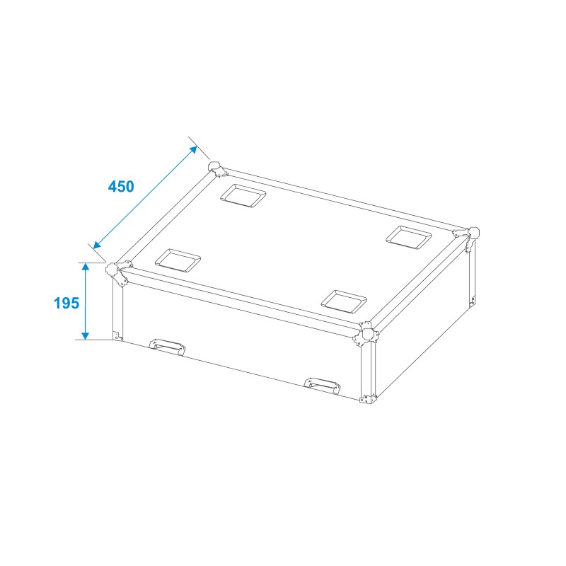 ROADINGER Flightcase 2x LED TMH-75 - 5