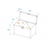 ROADINGER Flightcase 2x LED PFE-50 3000K Profile Spot - 5